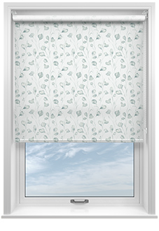 Botanical Watercolour, Blue Seafoam - Twist&Fit Roller Blind
